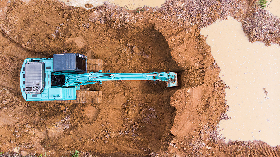 Backhoe Soil Loading - excavation project by Coulee Country Excavating in West Salem, WI
